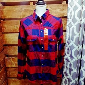 NEW Jachs Girlfriend Red & Blue Flannel - Varies